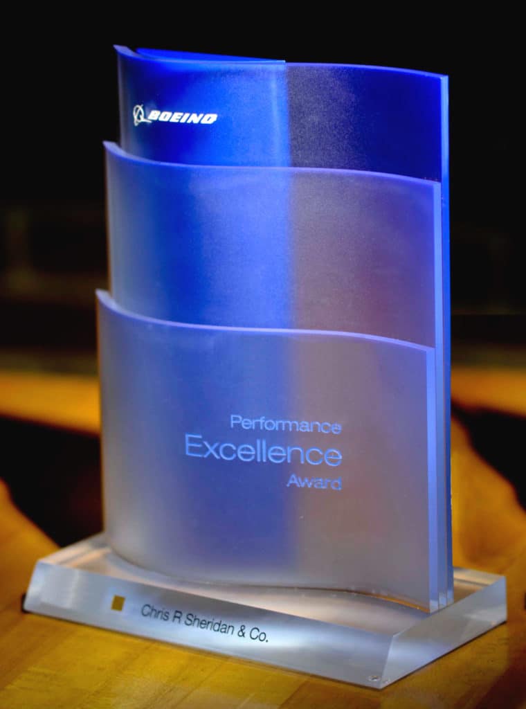 Boeing Gold Performance Award