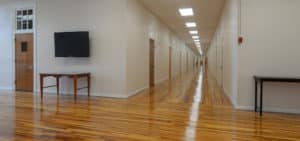 Replaced hardwood floors